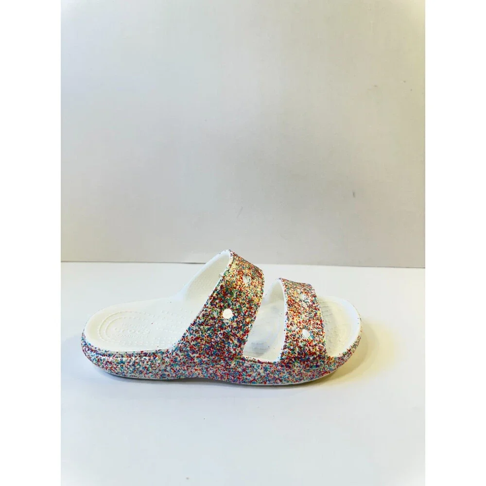 Crocs Sandals Sprinkle Glitter Multicolor US 2 Juniors